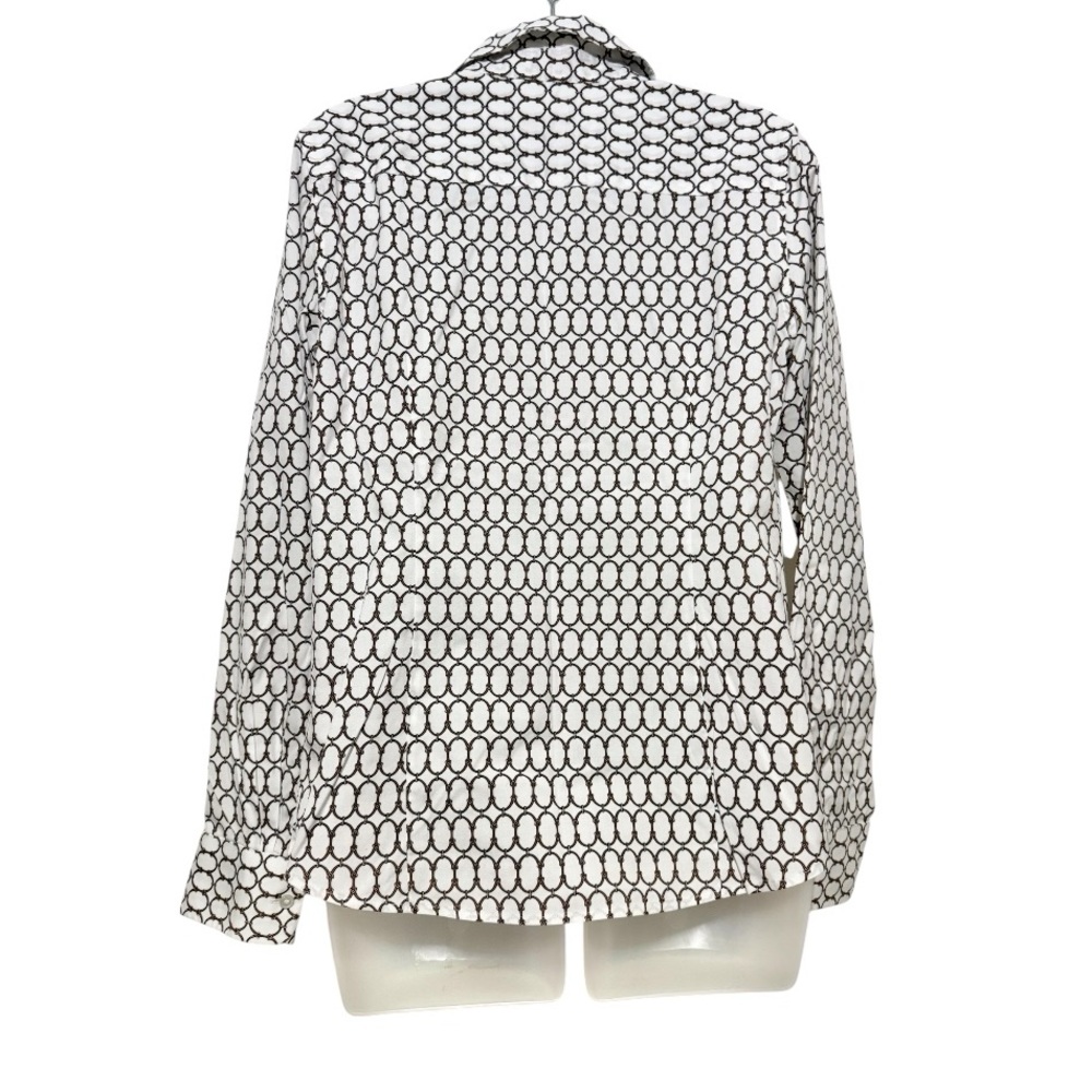 Talbots Circular Interlocking Knots Print Button-… - image 3